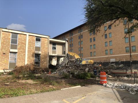 Whitis Courts Demolition 