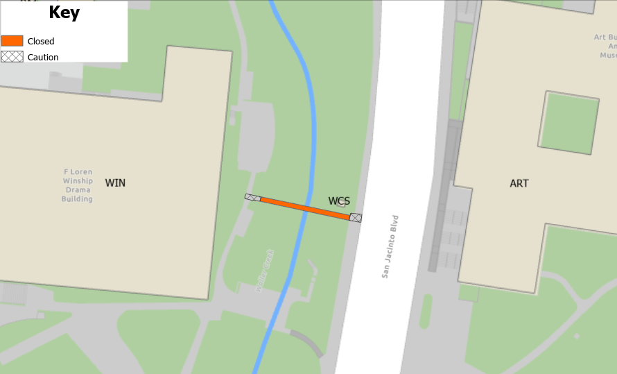 Closed Pedestrian Bridge