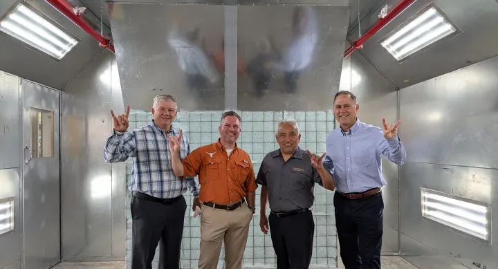 Services Paint Booth Ribbon Cutting