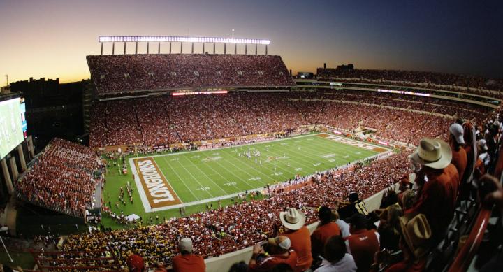 wide image of Darrell K Royal Texas Memorial Stadium