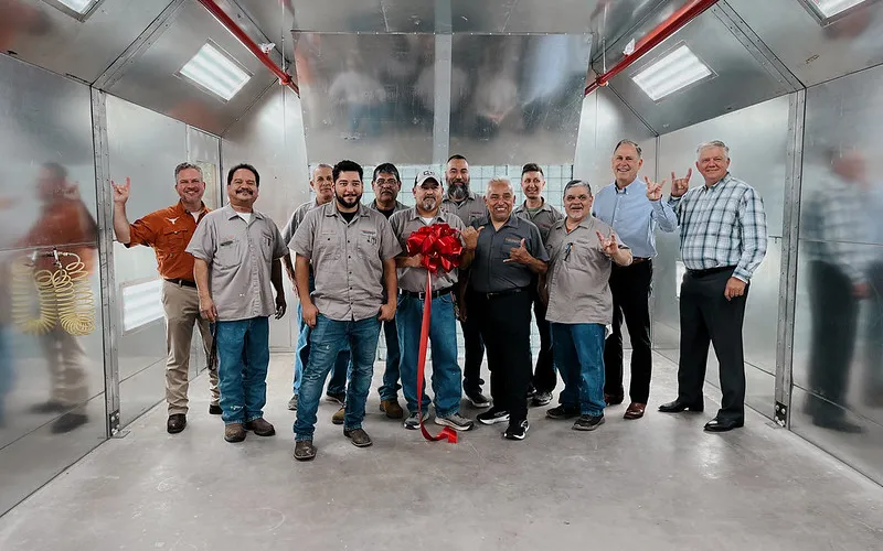 Services Paint Booth Ribbon Cutting